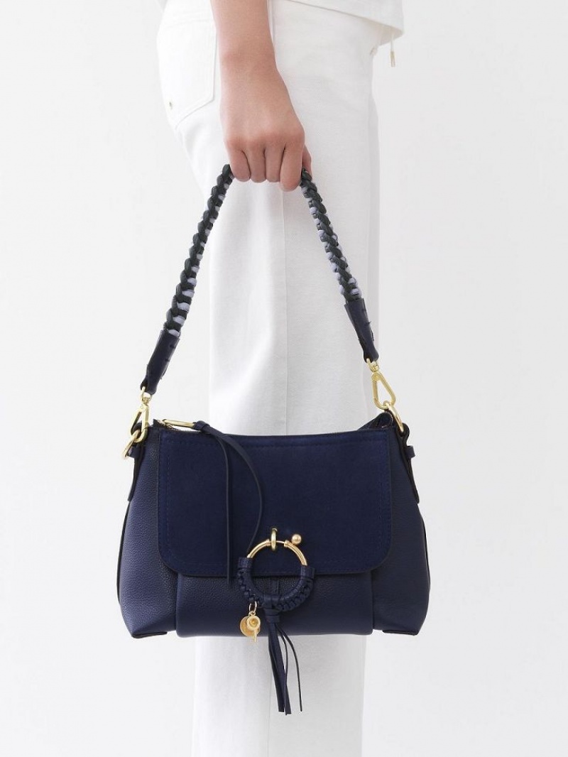 Chloe Joan Small Shoulder Bags CLASSIC NAVY | CHE-SR14647