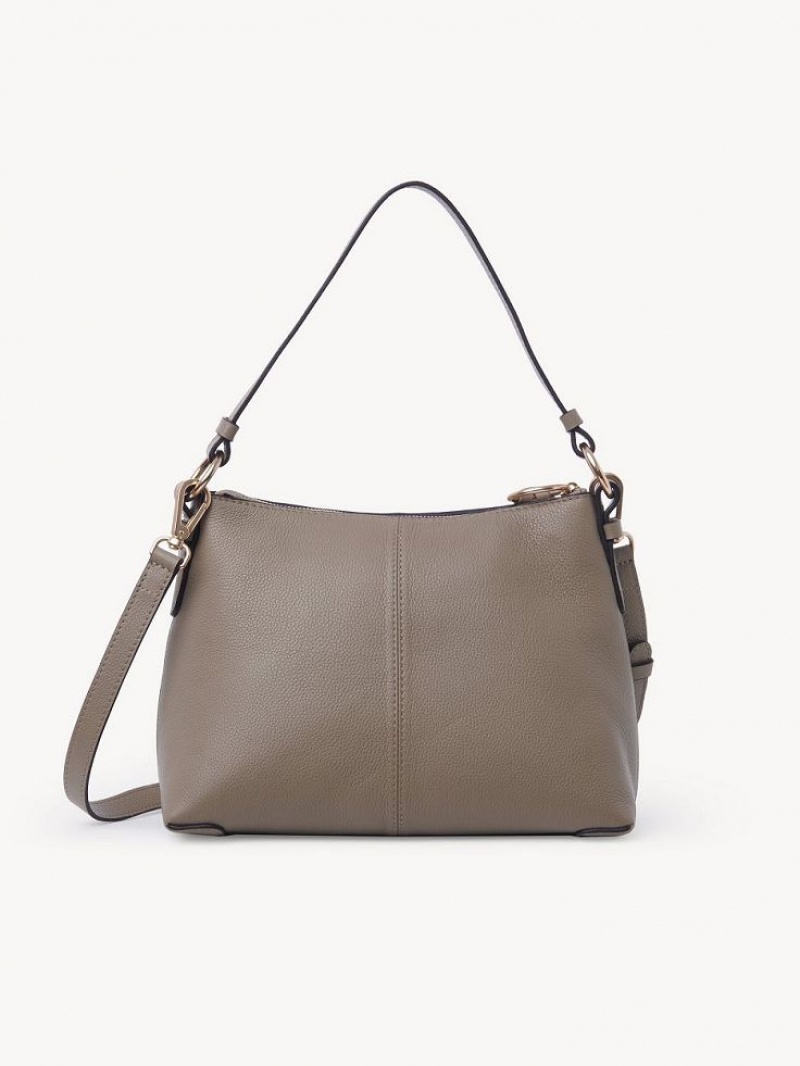 Chloe Joan Small Shoulder Bags Motty Grey | CHE-SR14678