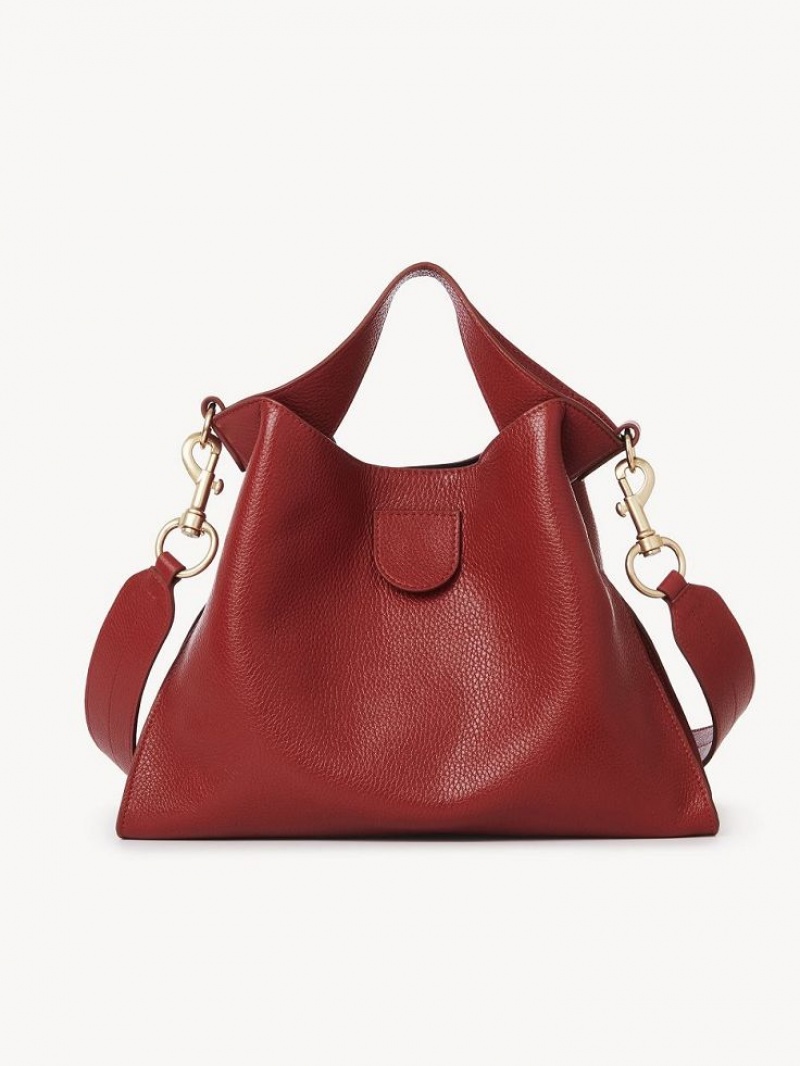 Chloe Joan Small Top Handle Shoulder Bags DREAMY RED | CHE-SR14601