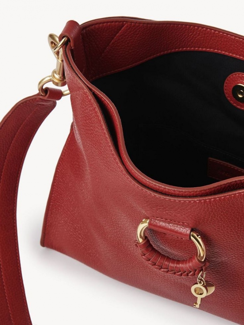 Chloe Joan Small Top Handle Shoulder Bags DREAMY RED | CHE-SR14601