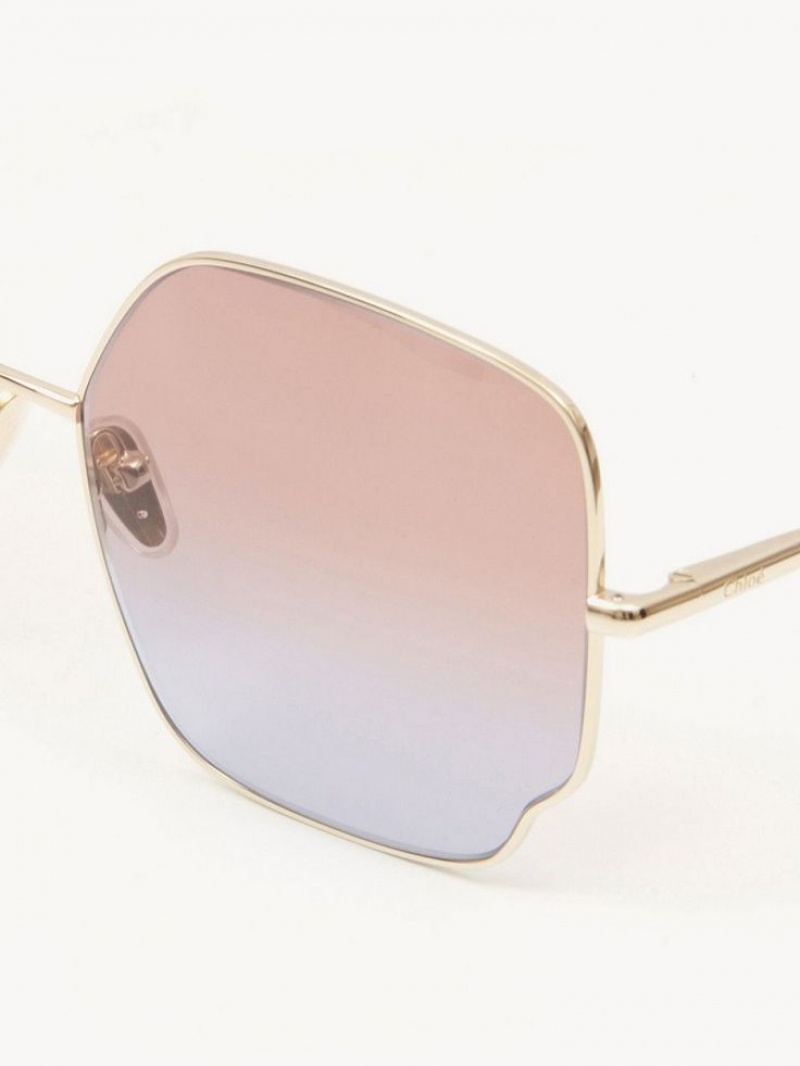 Chloe Joni Sunglasses CORAL/TURQUOISE | CHE-SR14542