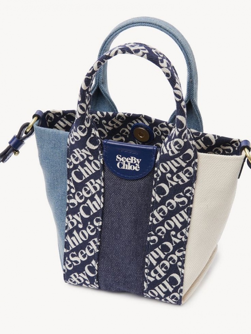 Chloe Laetizia Tote Mini Bags Royal Navy | CHE-SR14766