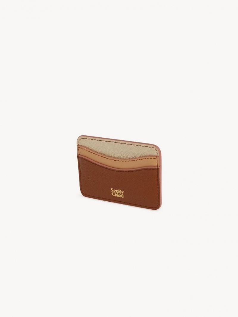 Chloe Layers Card Holders Caramel | CHE-SR14931