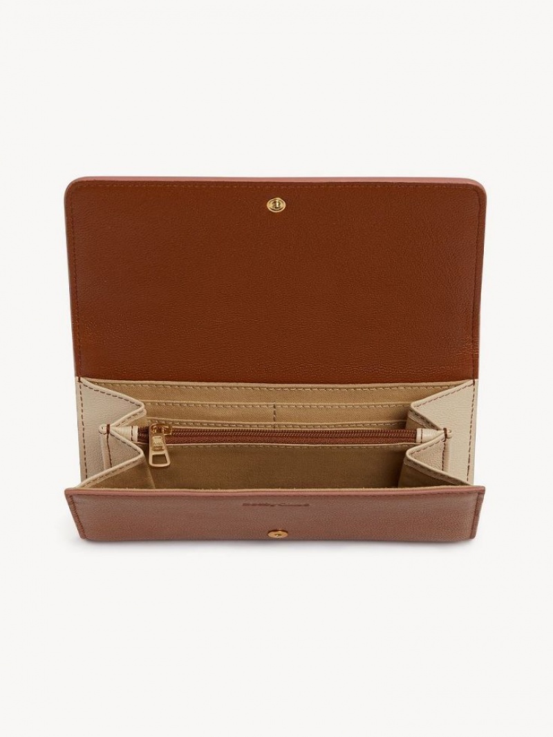 Chloe Layers Long Wallets Caramel | CHE-SR14915