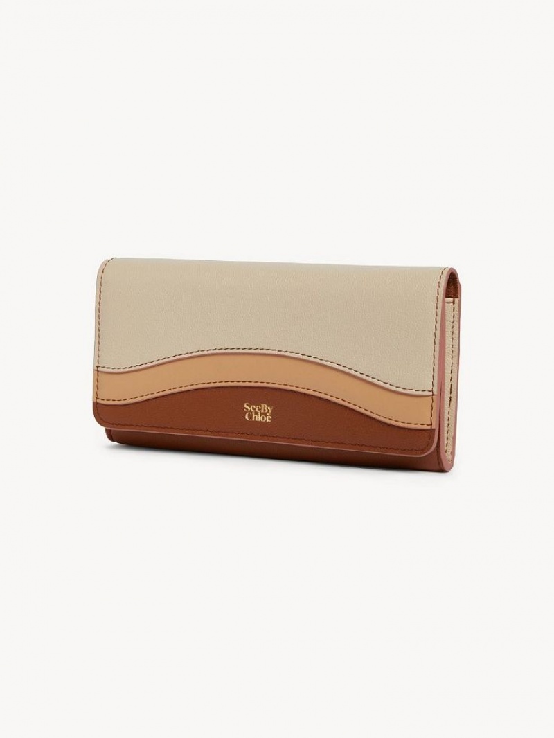 Chloe Layers Long Wallets Caramel | CHE-SR14915