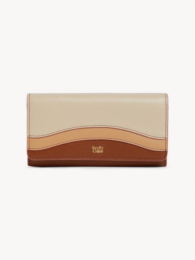 Chloe Layers Long Wallets Caramel | CHE-SR14915