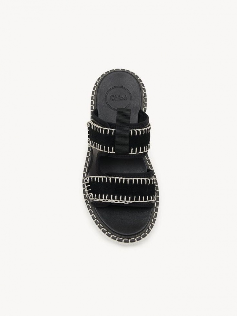 Chloe Lilli Sporty Mule Black | CHE-SR14159