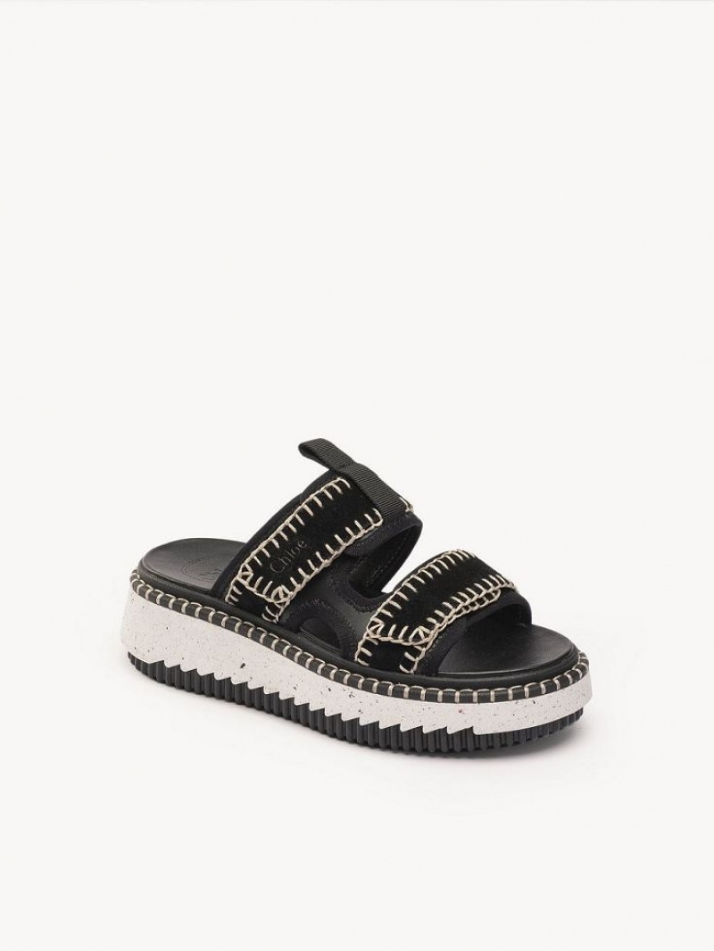 Chloe Lilli Sporty Mule Black | CHE-SR14159