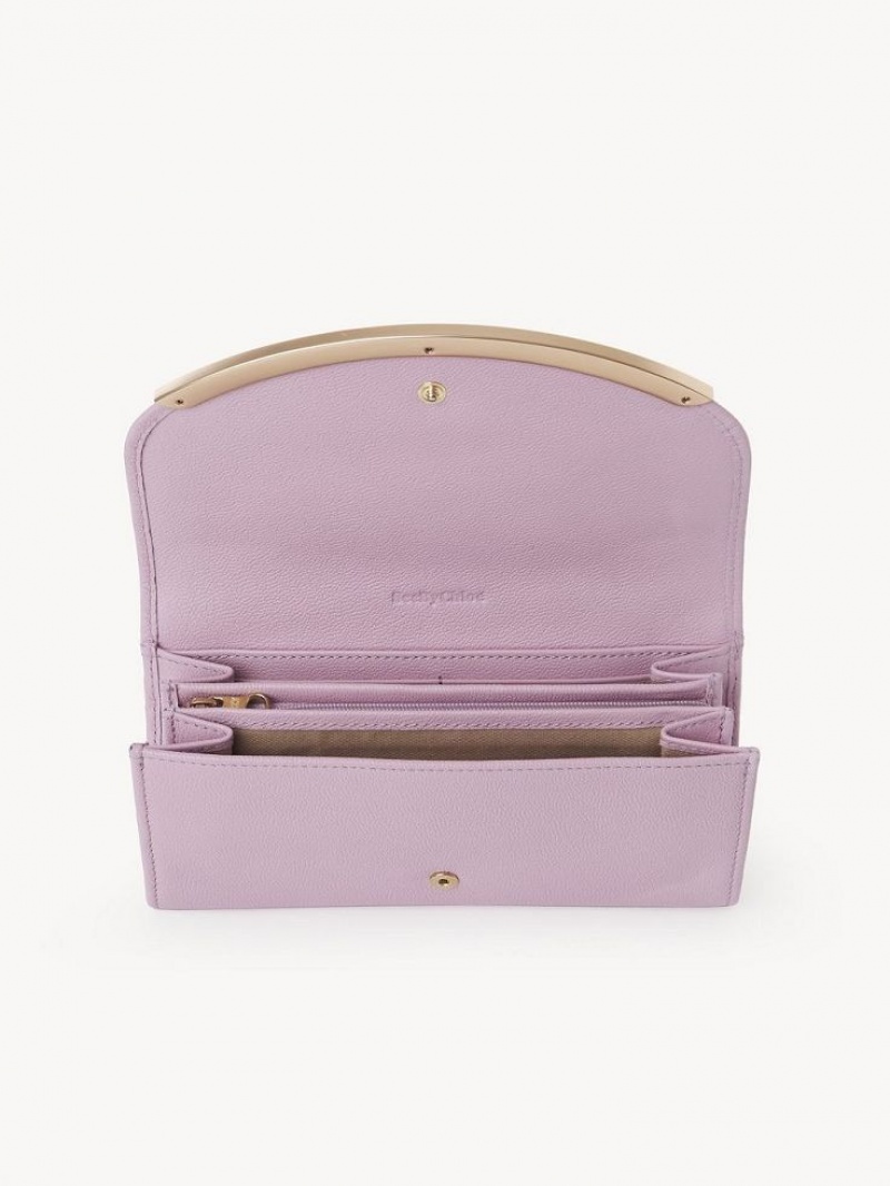 Chloe Lizzie Long Wallets LAVENDER MIST | CHE-SR14920