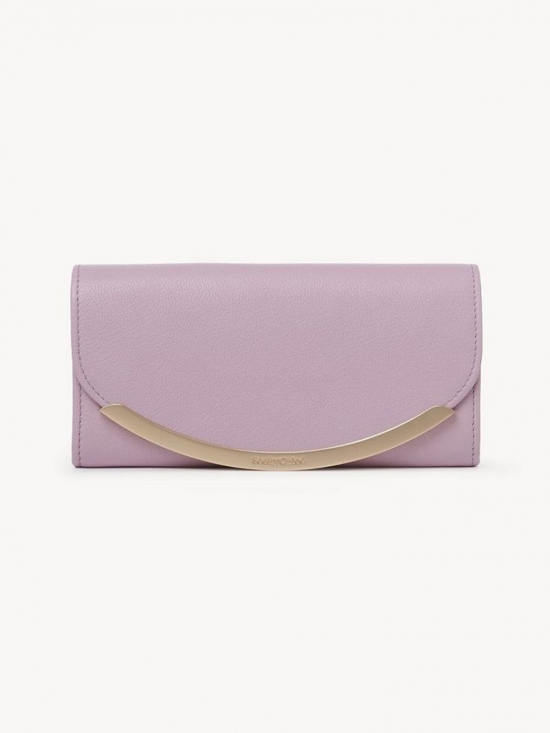 Chloe Lizzie Long Wallets LAVENDER MIST | CHE-SR14920