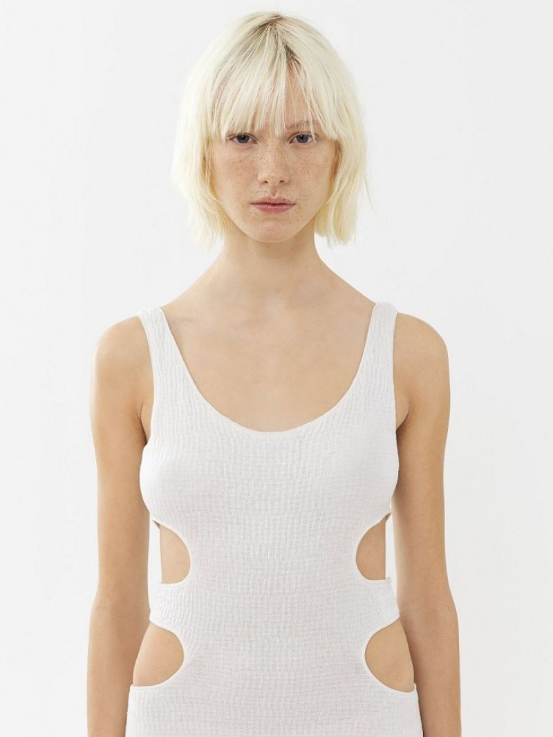 Chloe Long Tank Knitwear Iconic Milk | CHE-SR13937