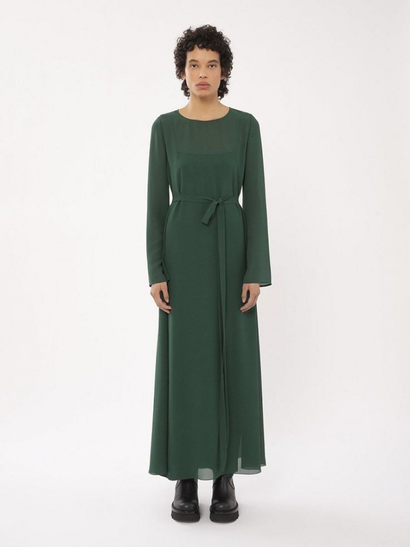 Chloe Long Tunic Dresses DARK PINE | CHE-SR13864