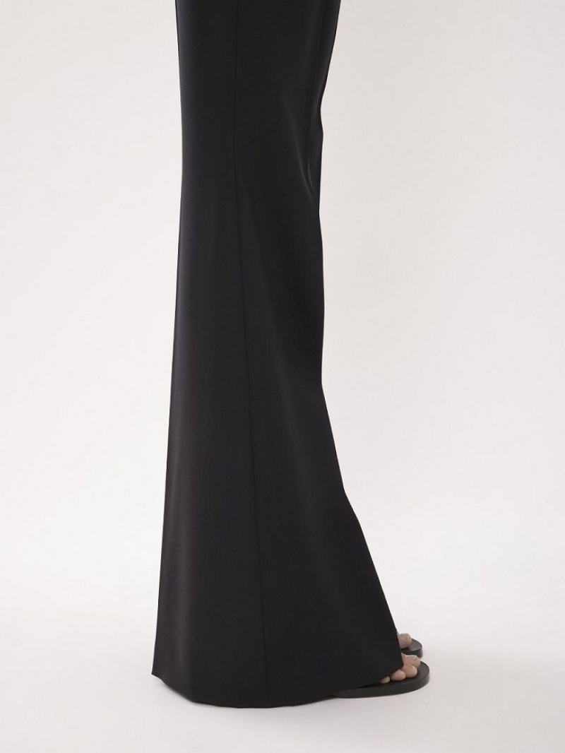 Chloe Low-waist Flare Pants Black | CHE-SR14020