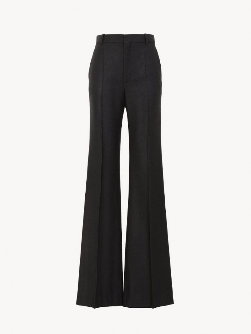 Chloe Low-waist Flare Pants Black | CHE-SR14020