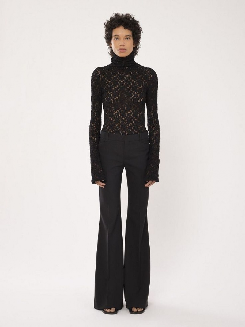 Chloe Low-waist Flare Suiting Black | CHE-SR14040