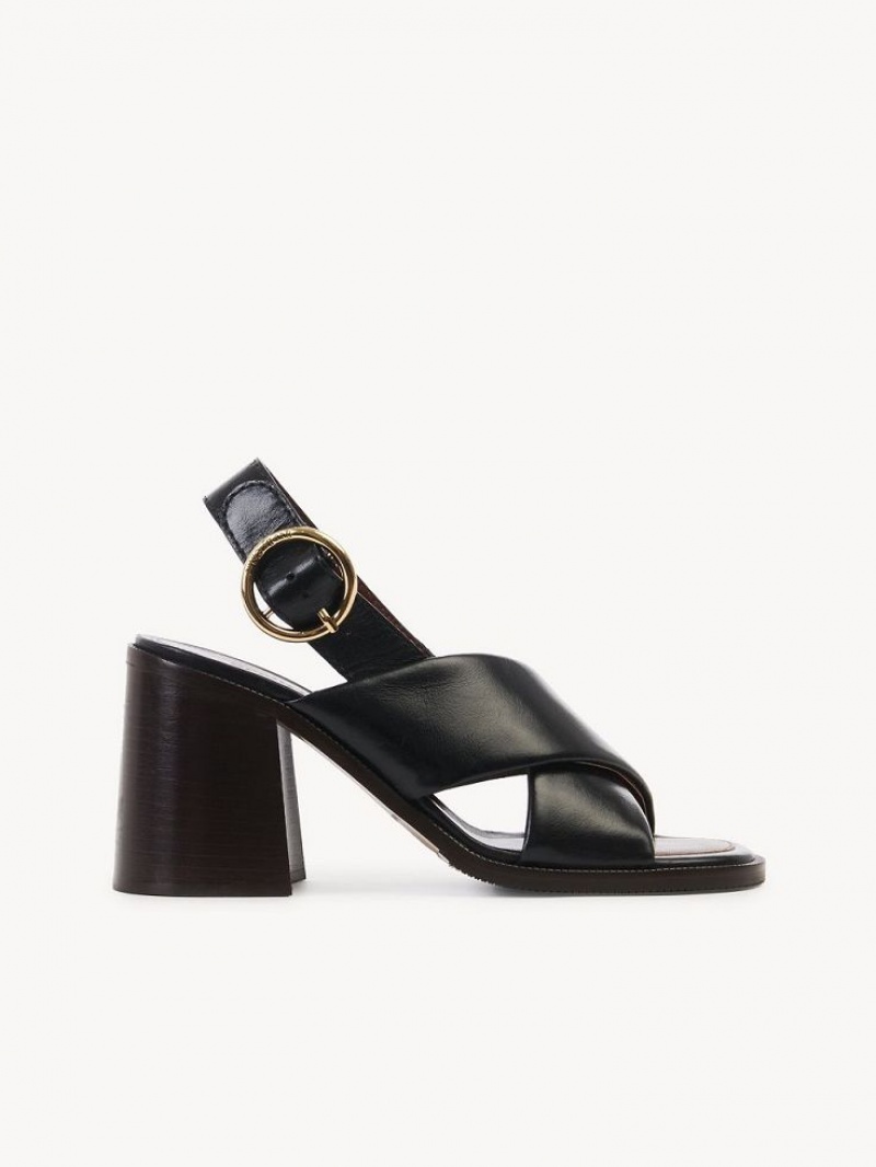 Chloe Lyna High-heel Sandals Black | CHE-SR14805