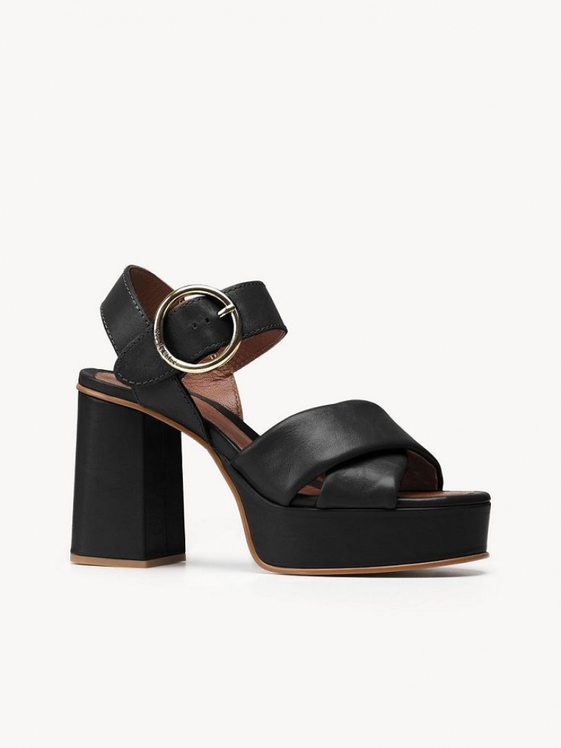 Chloe Lyna High-heel Sandals Black | CHE-SR14812