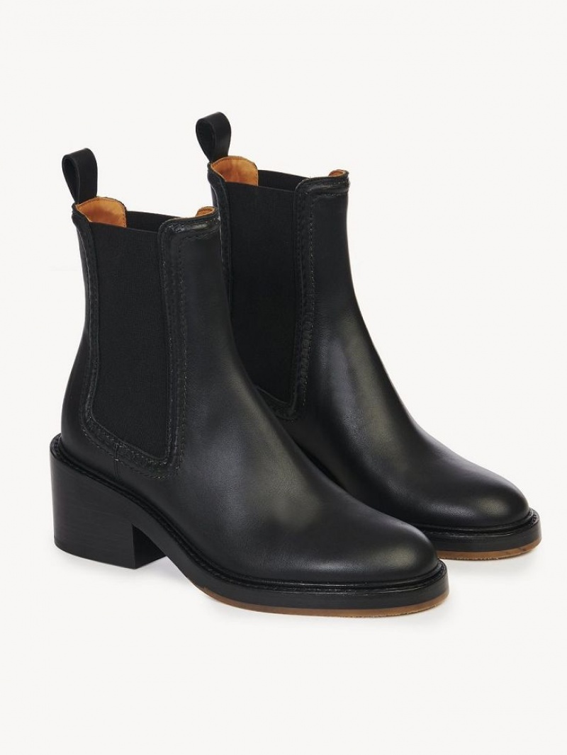 Chloe Mallo Ankle Boots Black | CHE-SR14240