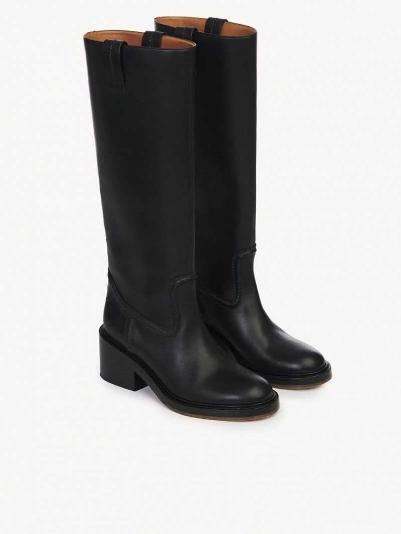 Chloe Mallo High Boots Black | CHE-SR14235