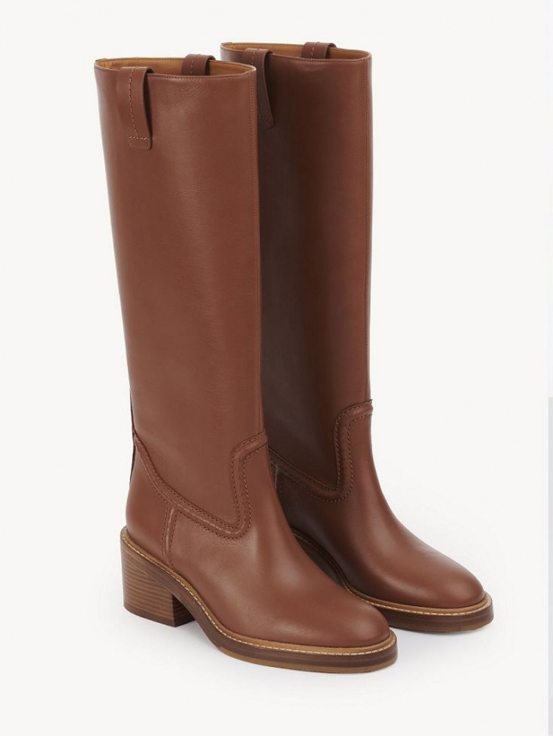 Chloe Mallo High Boots CARAMELLO | CHE-SR14197