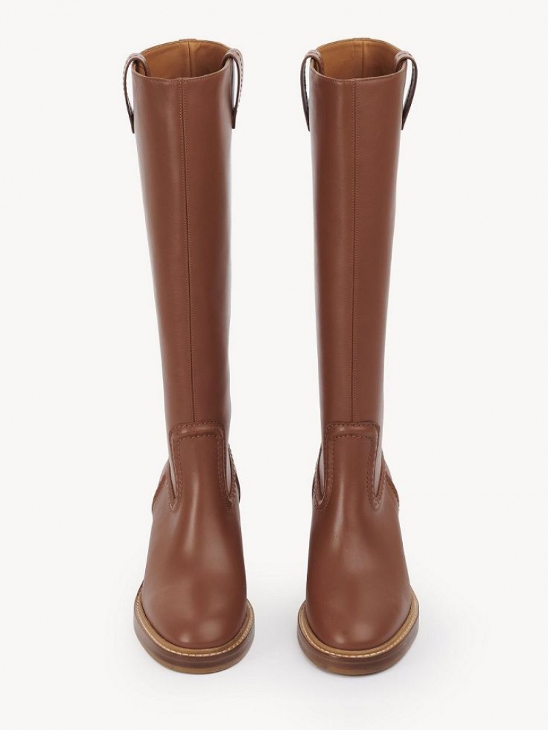 Chloe Mallo High Boots CARAMELLO | CHE-SR14197