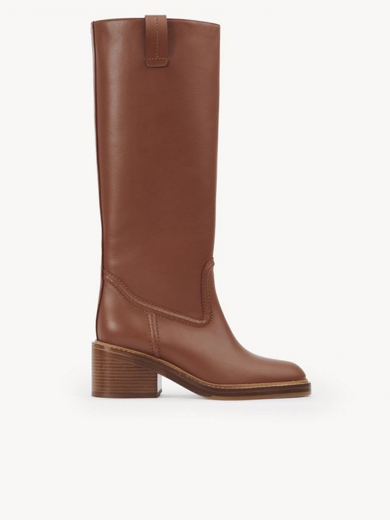 Chloe Mallo High Boots CARAMELLO | CHE-SR14197