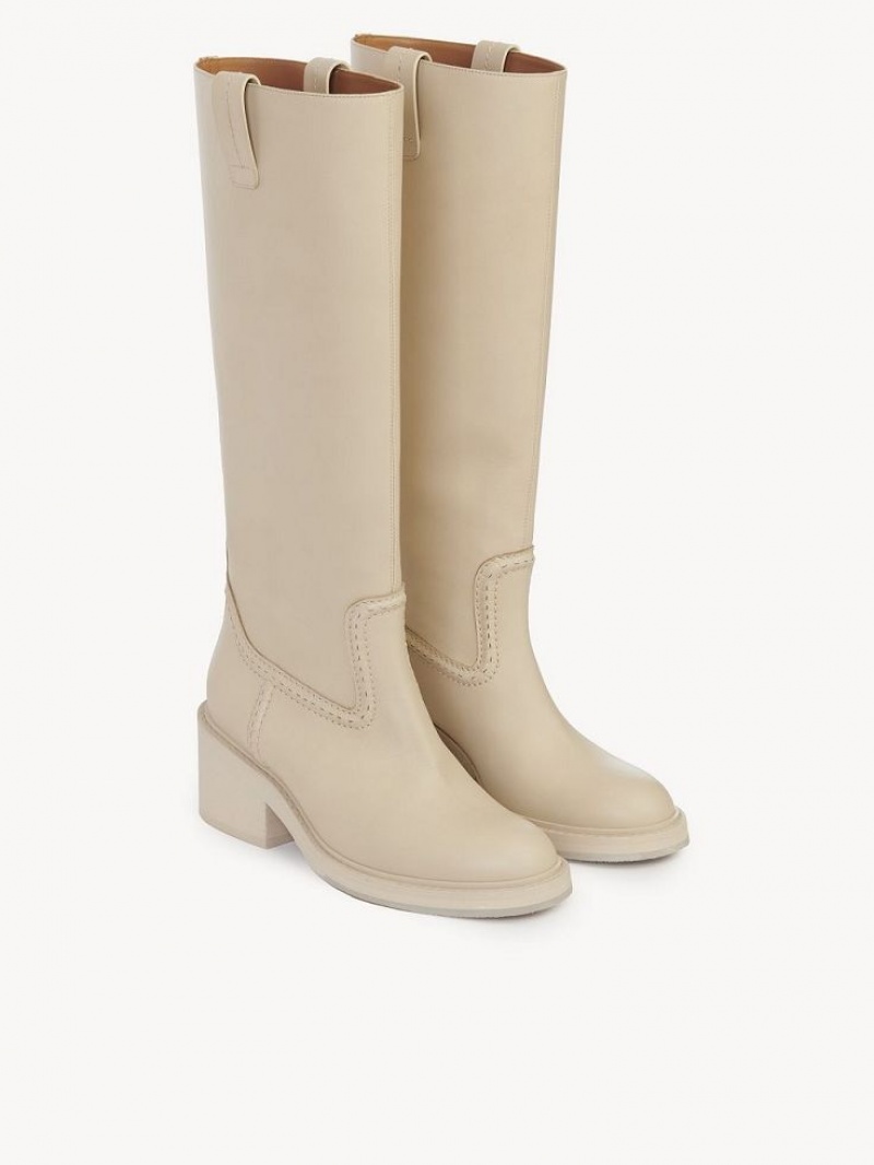 Chloe Mallo High Boots PEARLY GREY | CHE-SR14221