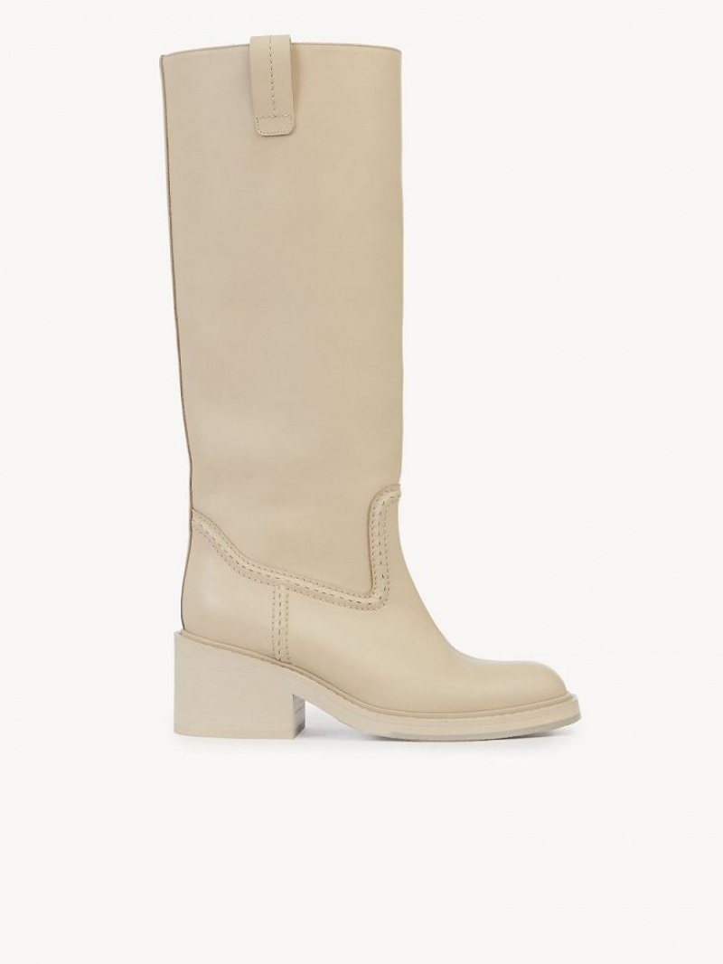 Chloe Mallo High Boots PEARLY GREY | CHE-SR14221