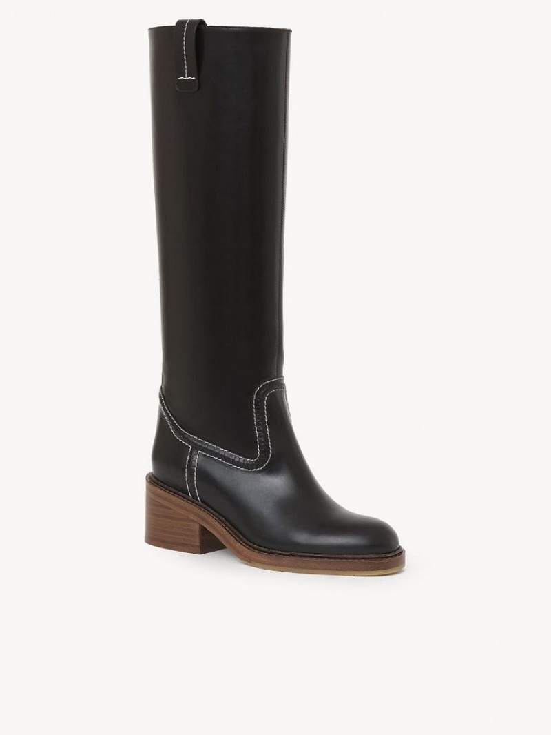 Chloe Mallo Tall Boots Black | CHE-SR14222