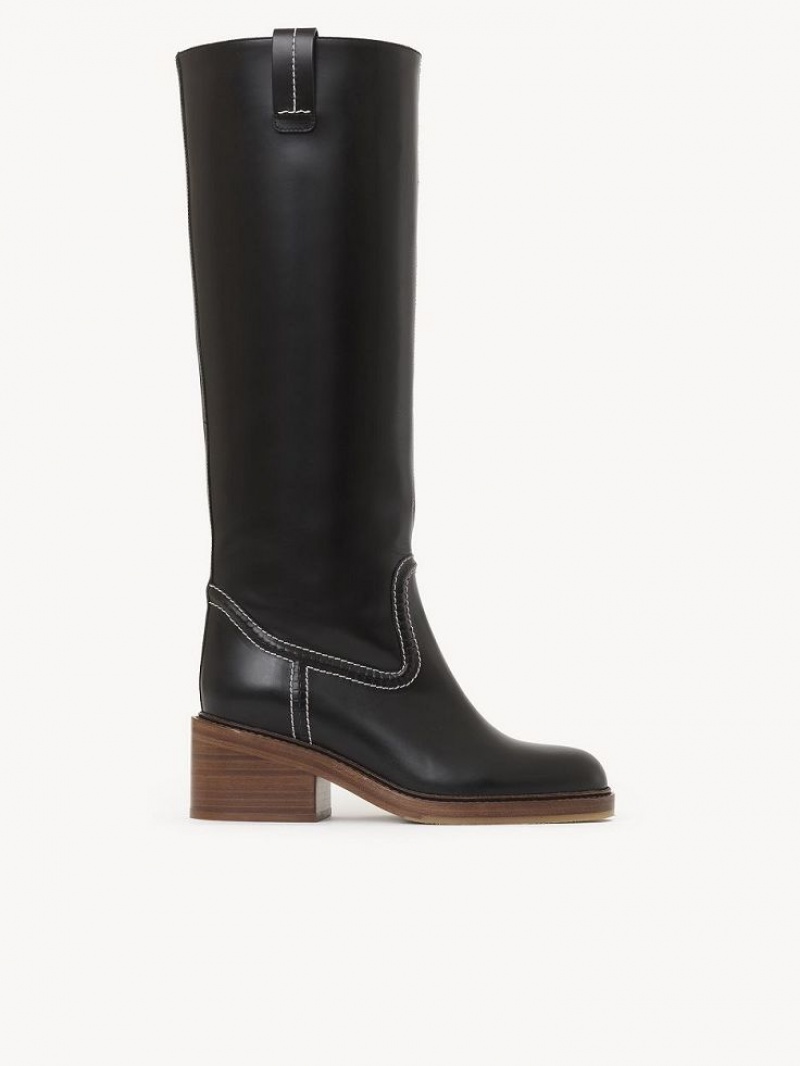 Chloe Mallo Tall Boots Black | CHE-SR14222