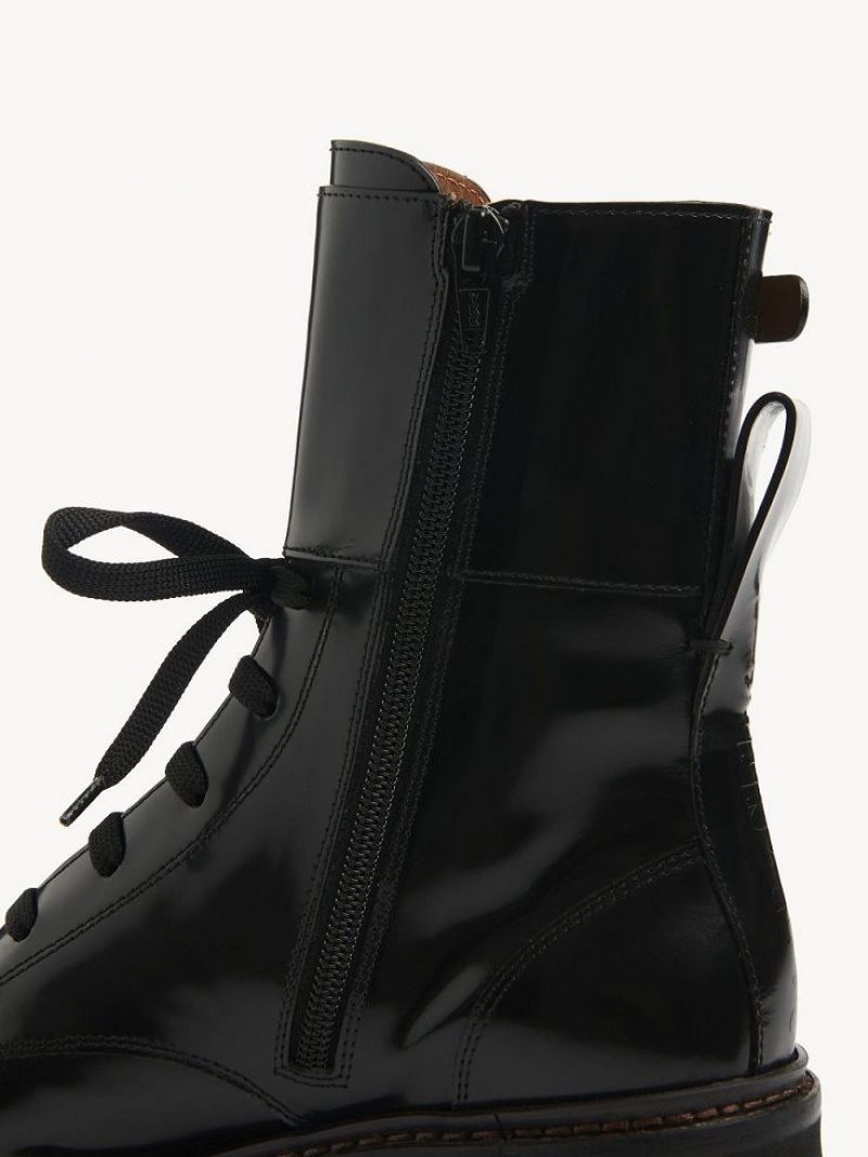 Chloe Mallory Ankle Boots Black | CHE-SR14878