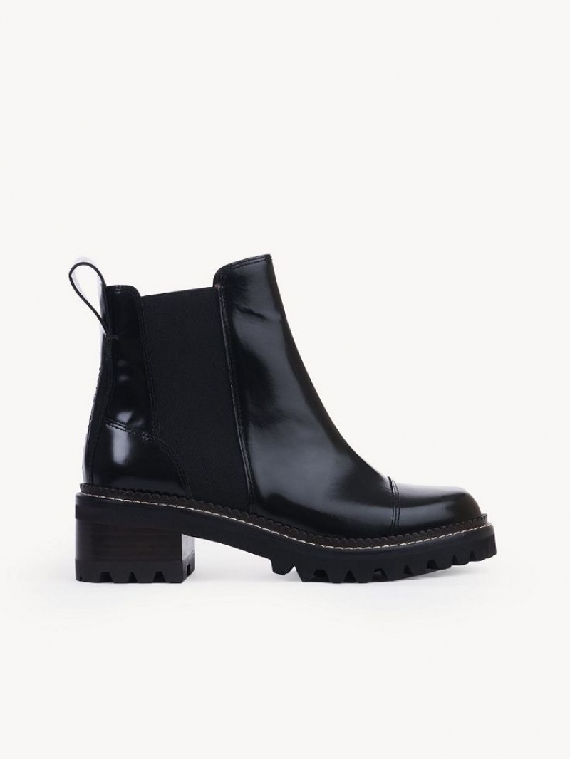 Chloe Mallory Chelsea Boots Black | CHE-SR14881