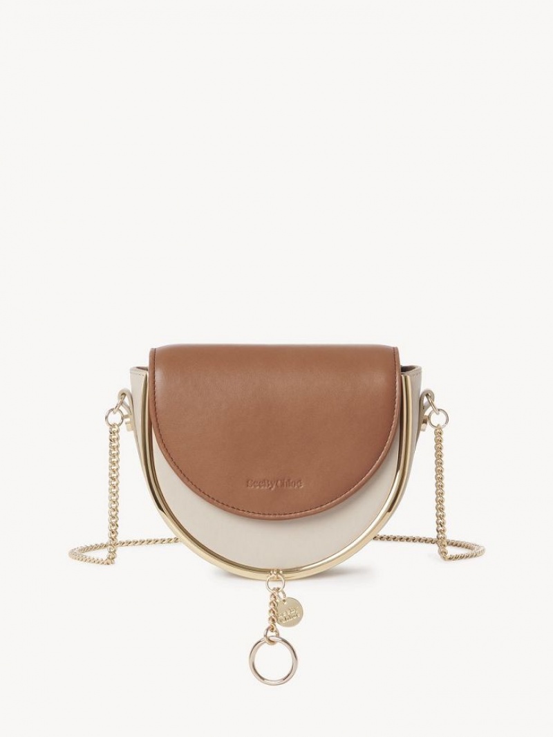 Chloe Mara Evening Crossbody Bags Cement Beige | CHE-SR14717