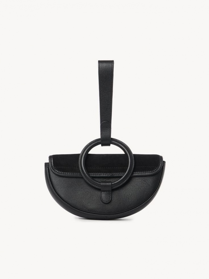 Chloe Mara Half Moon Mini Bags Black | CHE-SR14754