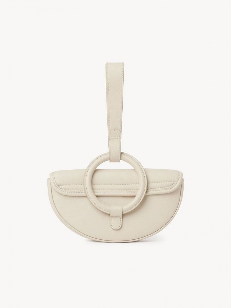 Chloe Mara Half Moon Mini Bags Cement Beige | CHE-SR14755