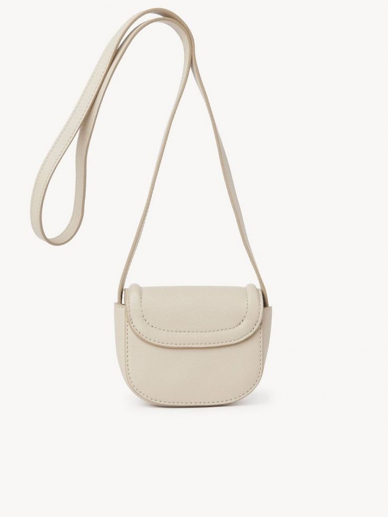 Chloe Mara Micro Shoulder Bags Cement Beige | CHE-SR14607