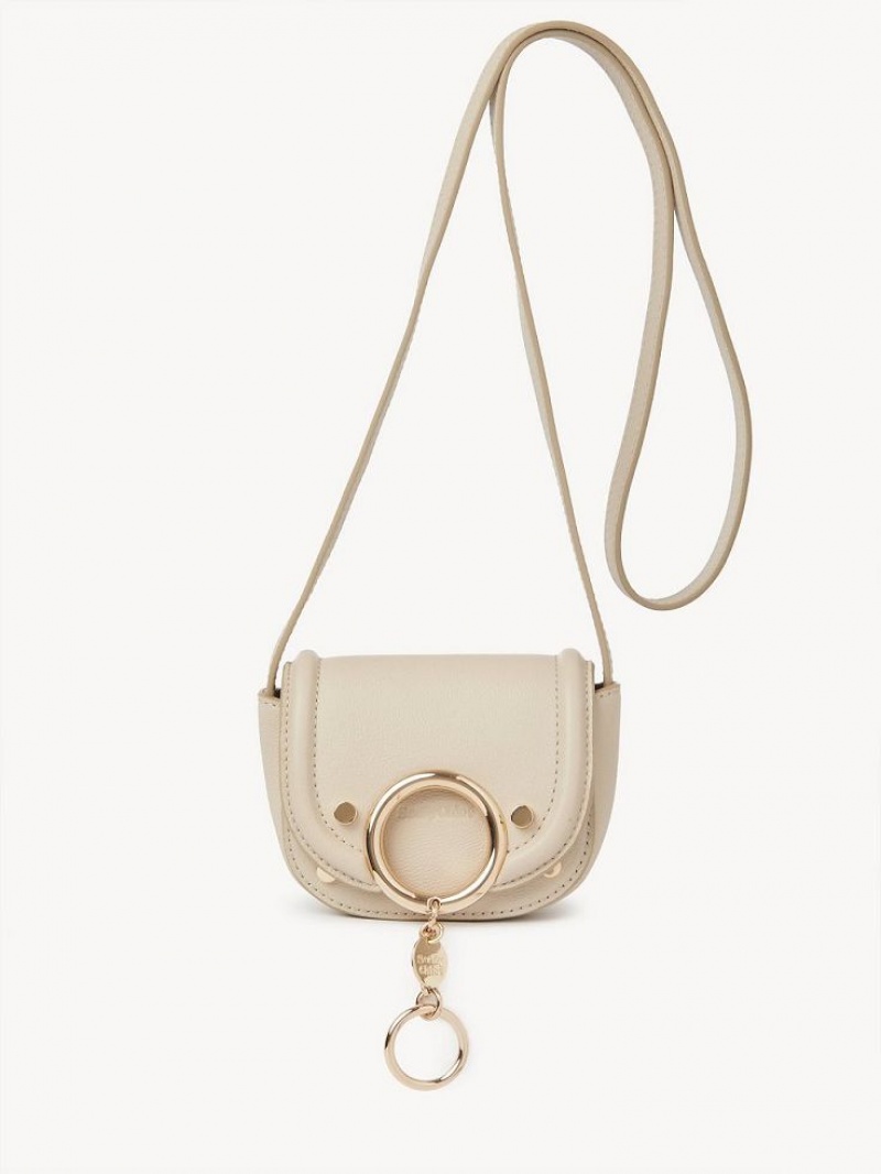 Chloe Mara Micro Shoulder Bags Cement Beige | CHE-SR14607