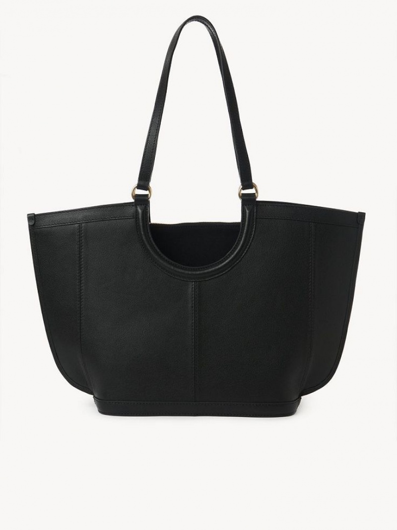 Chloe Mara Shopper Shoulder Bags Black | CHE-SR14593