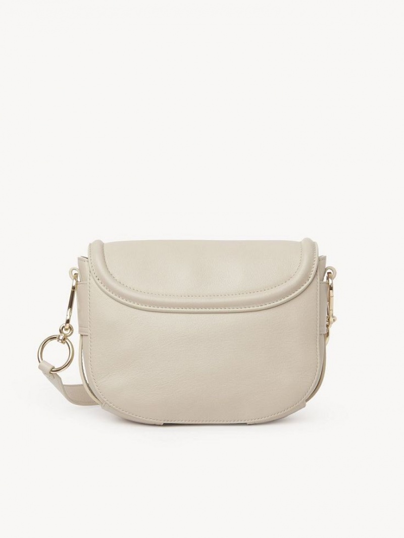 Chloe Mara Shoulder Bags Cement Beige | CHE-SR14674