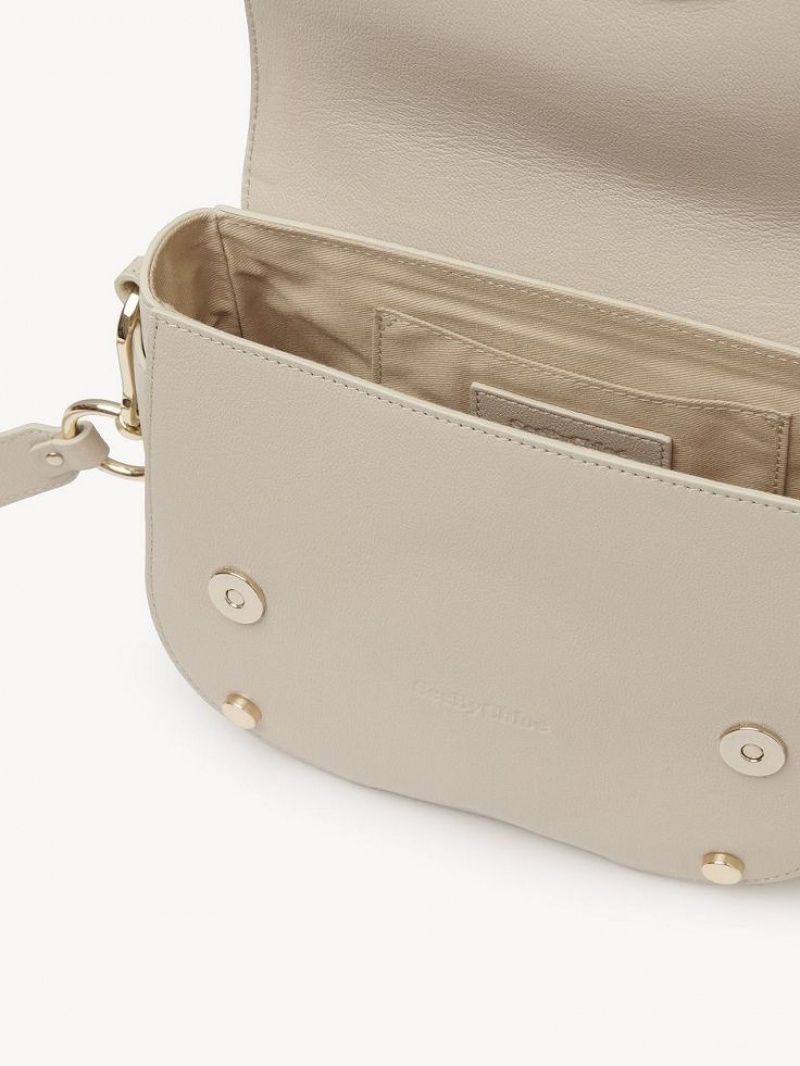 Chloe Mara Shoulder Bags Cement Beige | CHE-SR14674