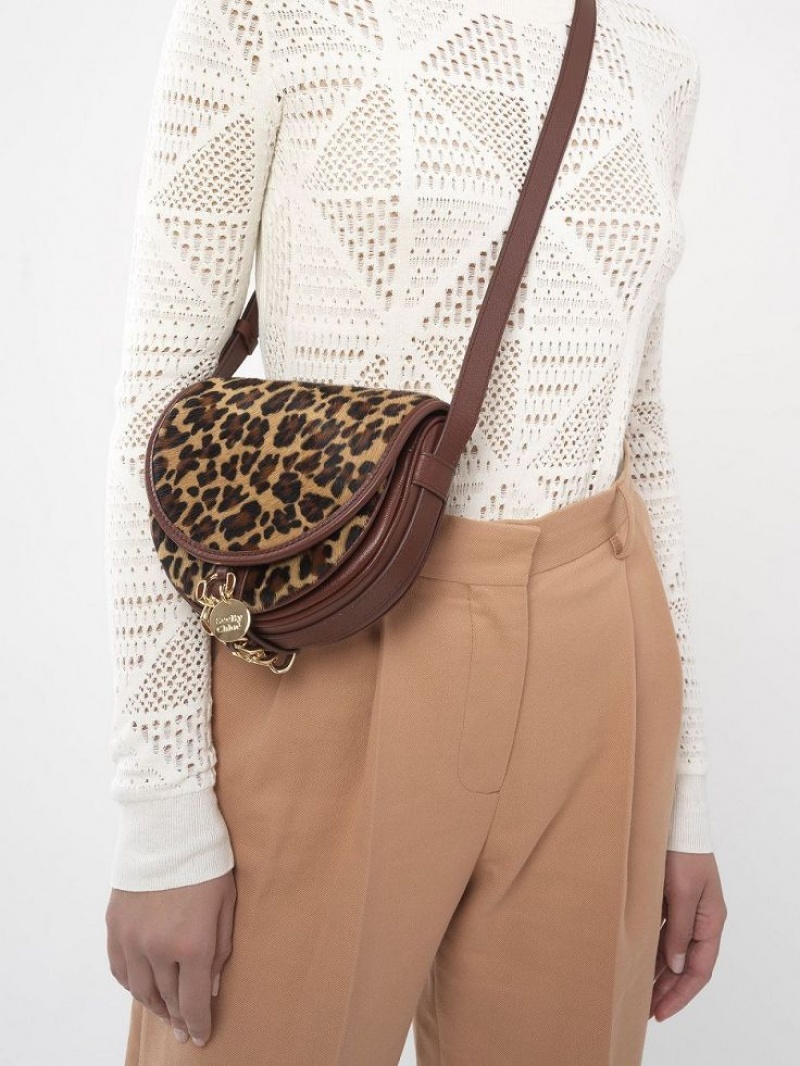 Chloe Mara Small Saddle Shoulder Bags COPPER BROWN | CHE-SR14603