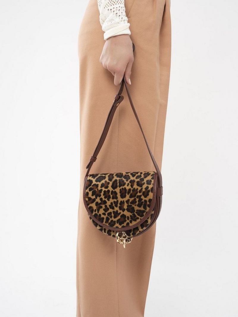 Chloe Mara Small Saddle Shoulder Bags COPPER BROWN | CHE-SR14603