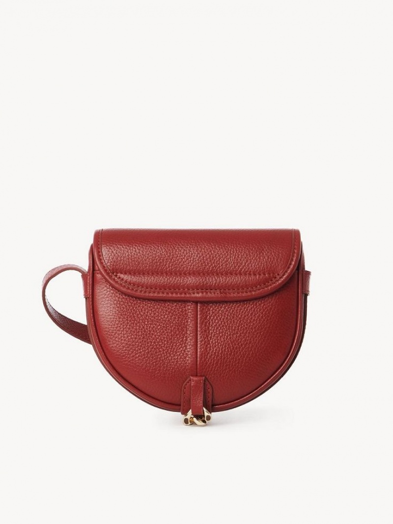 Chloe Mara Small Saddle Shoulder Bags DREAMY RED | CHE-SR14602