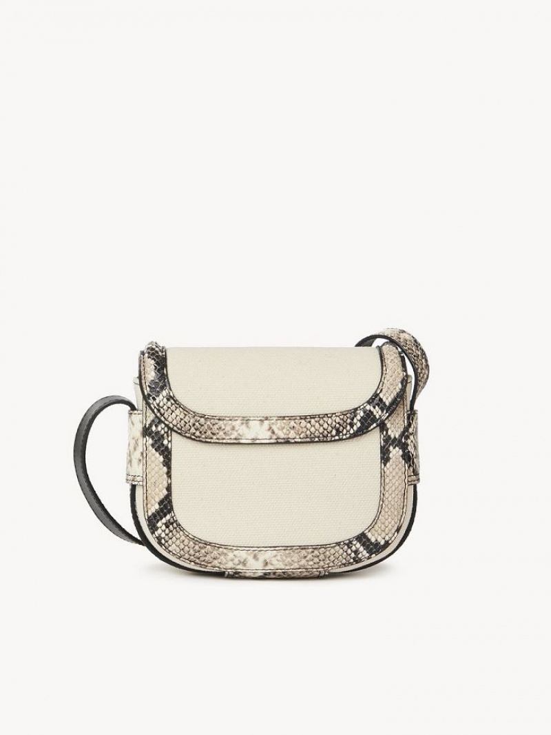 Chloe Mara Small Shoulder Bags Cement Beige | CHE-SR14595