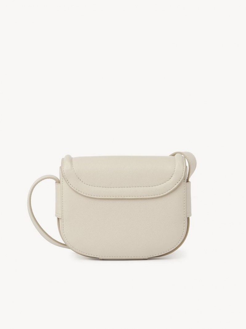 Chloe Mara Small Shoulder Bags Cement Beige | CHE-SR14618