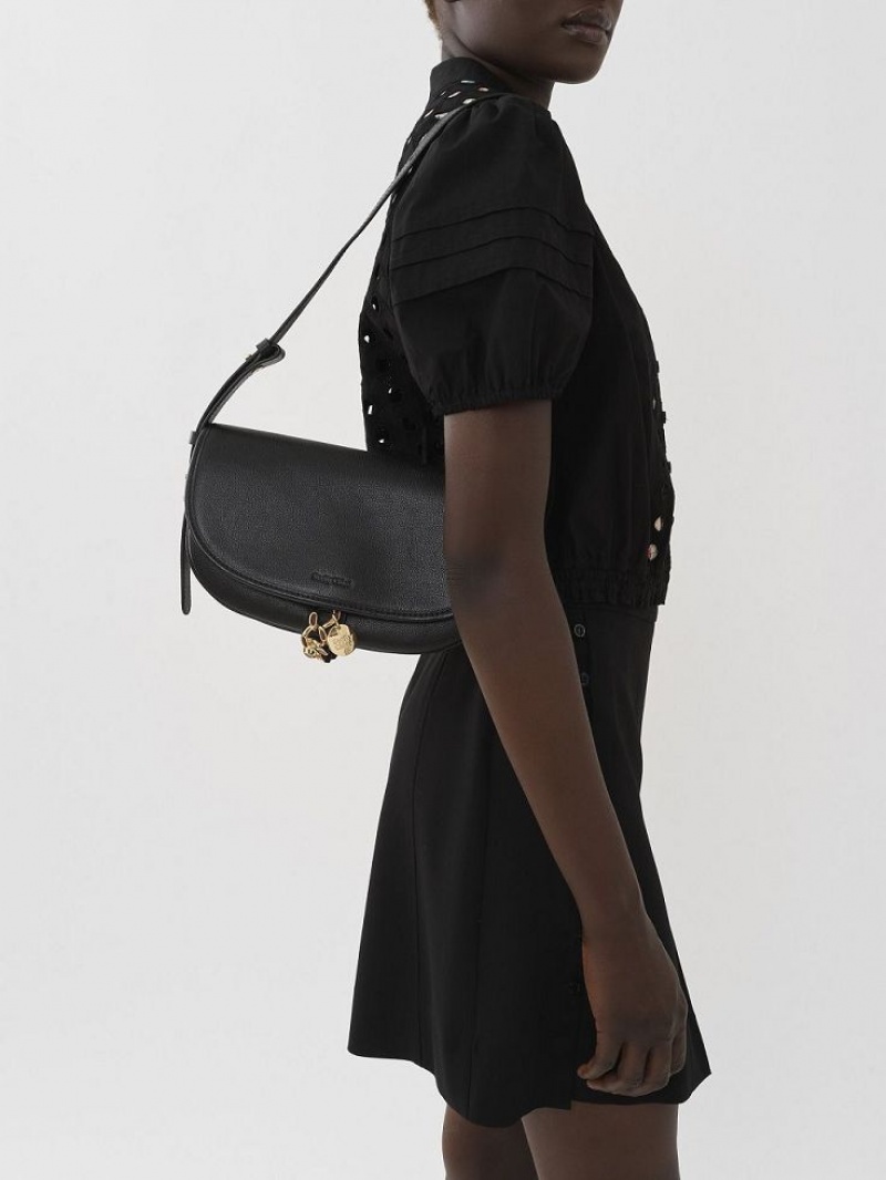 Chloe Mara Uette Shoulder Bags Black | CHE-SR14630