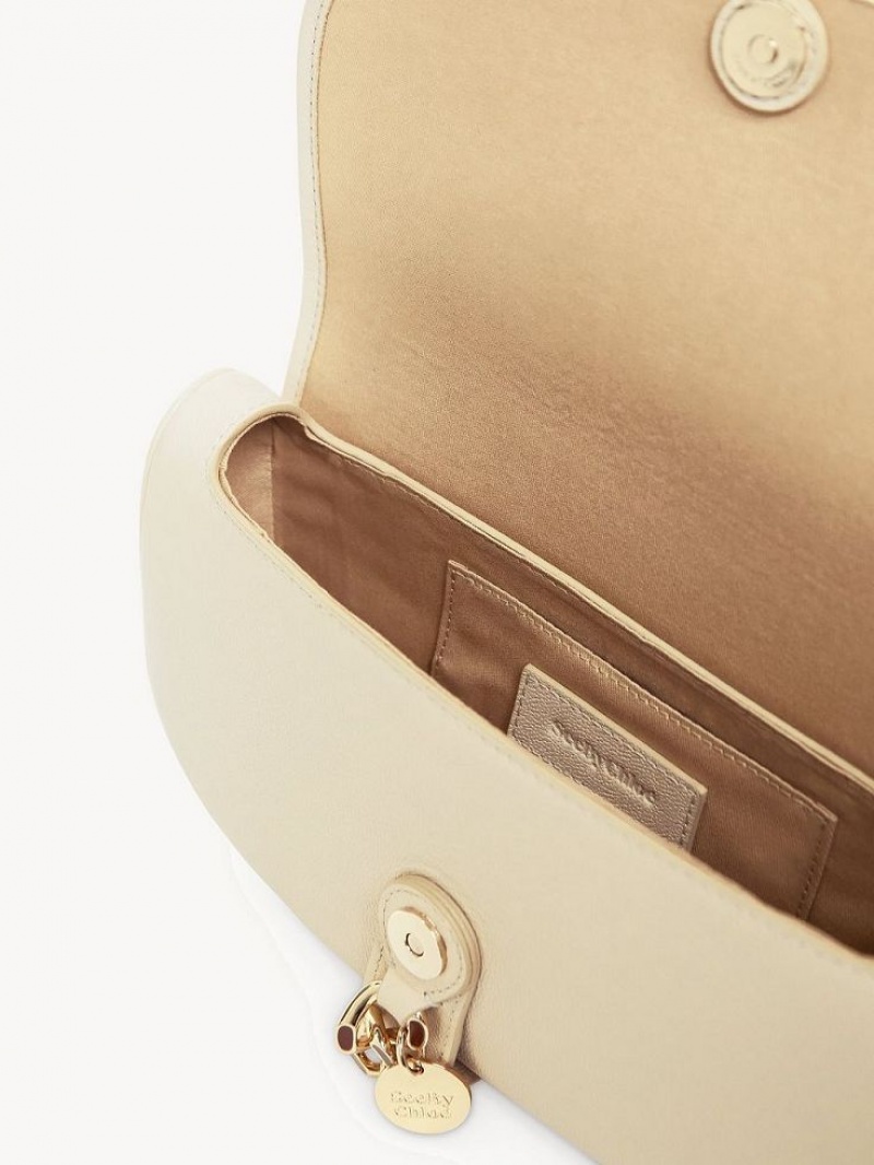 Chloe Mara Uette Shoulder Bags Cement Beige | CHE-SR14652