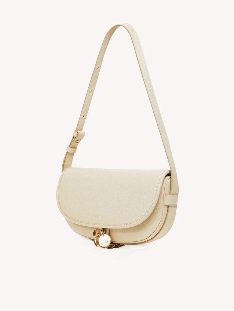 Chloe Mara Uette Shoulder Bags Cement Beige | CHE-SR14652