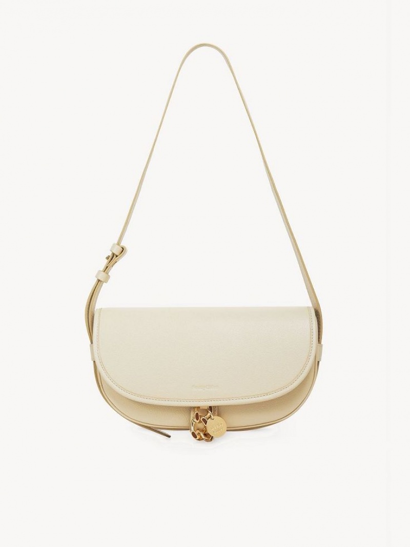 Chloe Mara Uette Shoulder Bags Cement Beige | CHE-SR14652