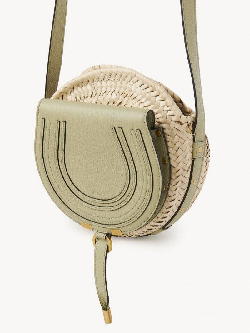 Chloe Marcie Basket Crossbody Bags FADED GREEN | CHE-SR13486